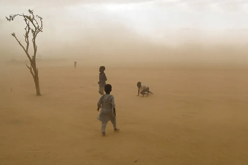 Santé en Afrique - Au Togo, l’harmattan, un vent sec et poussiéreux qui souffle sur le Sahara.